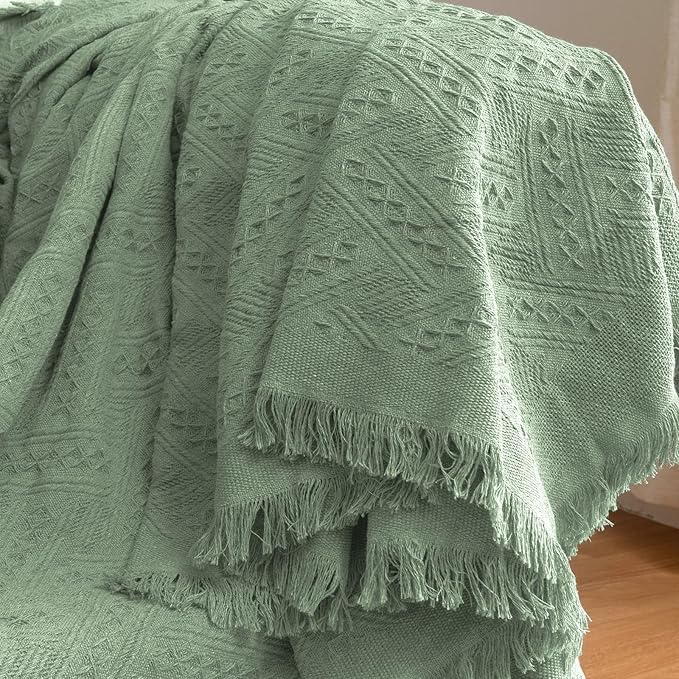 HOMERILLA Sectional Couch Covers for Sectional Sofa L Shaped Sofa Cover Blanket 2 Pieces L Shape Furniture Protector for Pets Dogs(Sage, X-Large)