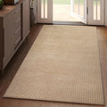 YDKGL Boho 3x5 ft Washable Area Rug Entryway Runner for Kitchen, Non Slip Woven Hallway Rugs Kitchen Mats for Floor Hall Rug Indoor Door Mat Carpet for Backdoor Bedroom Living Room, Easy Clean, Brown
