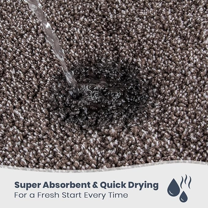 PURRUGS Bathroom Rug Non-Slip Machine Washable 20" x 30", Super Absorbent and - Image 2