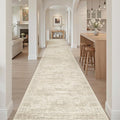 3x20 Hallway Runner Rug - Extra Long Carpet Runners for Hallways 20ft Non Slip Stain Resistant Rugs Runner for Living Room Bedroom 20 Feet Floor Carpet for Kitchen, Beige
