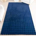 nuLOOM Jeni Navy, 3'9" x 6', Solid Faux Rabbit, Fluffy and Cozy, High Traffic, Stain Resistant, Easy Clean, Durable Washable Area Rug for Bedroom, Living Room, Dining, Den, Foyer, Entryway