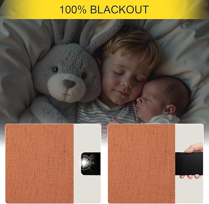Pitalk Blackout Burnt Orange Curtain for Bedroom 96 Inch Length 2 Panels Back Tab Pocket Room Darkening Privacy Thermal Ochre Dark Orange Black Out Linen Drape for Living Room 52x96 Long Western Decor