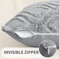26x26 Inch Throw Pillow Covers Set of 2 – Grey, 26x26in