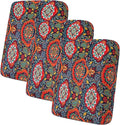 hyha Printed Couch Cushion Covers, Floral Sofa Covers Washable for 3 Cushion Couch, Stretch Pattern Outdoor Cushion Covers for Patio Furniture with Elastic Bottom(3 Packs, Mandala Floral)