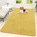 OLANLY Dog Door Mat for Muddy Paws 70x46, Absorbs Moisture and Dirt, Absorbent Non-Slip Washable Doormat, Quick Dry Chenille Mud Mat for Dogs, Entry Indoor Entryway Carpet for Inside Floor, Yellow