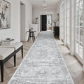 3x18 Hallway Runner Rug – Grey, Kitchen Rugs 18ft Washable