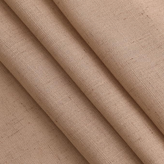 Nanspring Linen Curtains 108 Inches for Baby Girl Bedroom Set Extra Long Back Tab Curtain Light Filtering Semi Sheer Peach Drapes Floor to Ceiling Curtain for Large Windows 52x108,2 Panels