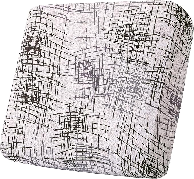 Smiry Printed Couch Cushion Covers, Stretch Soft Couch Covers for Sofa, Washable Non-Slip Sofa Slipcover Furniture Protector for Indoor and Outdoor (1 Pack, Brown and White)