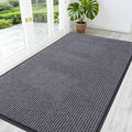 OLANLY Front Door Mat Indoor Outdoor Entrance, Waterproof Heavy Duty Doormat, Fade Resistant, Low Profile, Easy Clean Patio Porch Welcome Floor Mats for Entry, 59x30, Grey