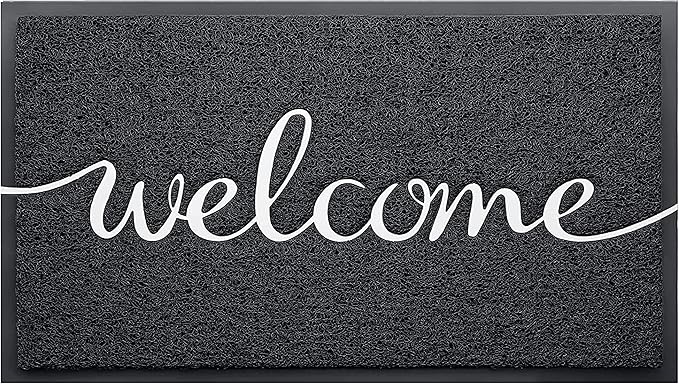 EARTHALL Funny Welcome Mats Outdoor, Front Door Mat for Outside Entry, Doormat Outside/Inside Entrance, Front Door Rugs for Entryway Indoor, Outdoor Mats for Home Entrance, Front Porch Decor 20"x32"