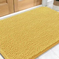 OLANLY Dog Door Mat for Muddy Paws 32x20, Absorbs Moisture and Dirt, Absorbent Non-Slip Washable Doormat, Quick Dry Chenille Mud Mat for Dogs, Entry Indoor Entryway Carpet for Inside Floor, Yellow
