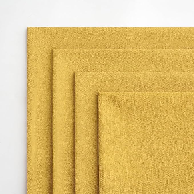 MIULEE Pack of 4 Decorative Outdoor Throw Pillow Covers Linen Waterproof Pillow Covers Farmhouse Cushion Cases for Patio Garden Tent Balcony Couch Sofa 18x18 inch Yellow