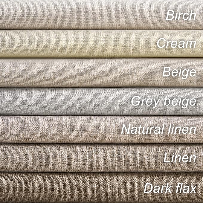 Topfinel Beige 90 Inch Thermal Blackout Curtains for Bedroom Window Nursery, Ivory Soundproof Burlap Doorway Curtains Privacy Noise Cancelling Boho Linen Drapes 2 Panels Rod Pocket/Back Tab/Hook Belt
