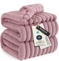 Bedsure GentleSoft Pink Fleece Blanket for Couch - Cozy Soft Blankets for Women, Cute Small Throws for Girls, 90x90 Inches