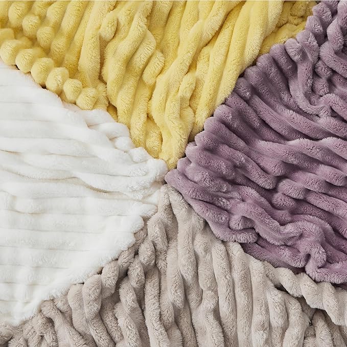 Bedsure GentleSoft Light Purple California King Size Blanket for Couch - Cozy Soft Blankets for Women, Cute Small Fleece Throws for Girls, Birthday Gifts for Women, 102x96 Inches