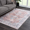 Machine Washable Cotton Area Rug, 4x6 Flat Weave