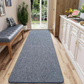 AROGAN Washable 2x8 Runner Rug for Hallway, Long Runner Rugs wtih Soft Memory Foam for Bedroom, Non Slip Backing Carpet Runners for Hallways, Kitchen, Bathroom, Entryway Home Decor, Navy Blue