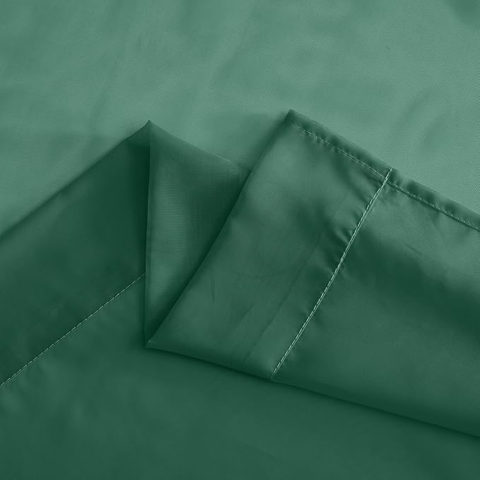 NICETOWN Green Sheer Curtains for Chirstmas Day, Grommet Voile Sheer Window Treatments Airy & Elegant with Light Filtering for Kids Room/Living Room, Set of 2, W54 x L84