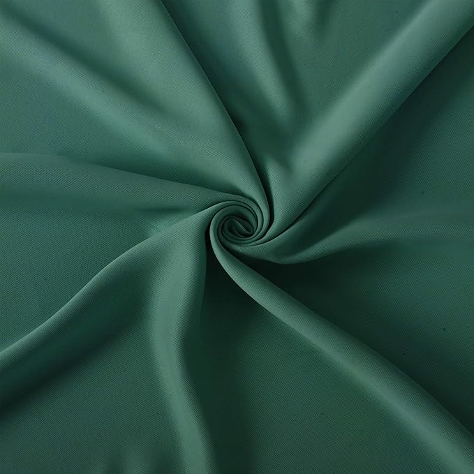 LEMOMO Blackout Curtains 66 x 95 inch/Dark Green Curtains Set of 2 Panels/Thermal Insulated Room Darkening Bedroom Curtains