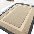 OLANLY Front Door Mat Indoor Outdoor Entrance, Waterproof All-Season, All-Weather Doormat, Sturdy Natural Rubber, Low Profile, Easy Clean Patio Porch Entryway Mat, 35x23, Off-White