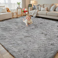 8x10 Area Rugs for Living Room Bedroom Rug, Large Shaggy Soft Plush Furry Bedside Rug, Area Rugs for Home Decor (Light Grey, 8x10 Feet)