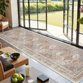 Kitchen Runner Rug Non Slip Washable 2.5x10, Soft Ultra-Thin Entryway Rug Runners for Hallways, Carpet Runner for Living Room,Kitchen, Laundry, Bathroom(Orange,2.5'x10')