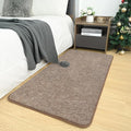 AROGAN Small Washable Area Rugs for Bedroom, 2×4 Runner Rug with Memory Foam for Hallway, Non Slip Fluffy Carpet Indoor Rug Runner for Kitchen, Bedside, Entryway Bathroom Home Decor, Matte Brown