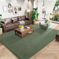 Amearea Large Modern Area Rugs for Bedroom Living Room, 5x8 Feet Sage Green Thickened Memory Foam Rug, Fluffy Indoor Washable Rugs Non Slip Minimalist Carpet for Boys Girls Dorm Nursery Room Decor