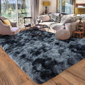 Rugs for Bedroom 4x6, Soft Shaggy Modern Shag Area Rug for Living Room, Upgrade Non-Slip Plush Fluffy Carpet for Kids Boys Girls Room Home Decor Aesthetic, Blue Grey