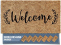 Barnyard Designs Doormat Welcome Mat for Outdoors, Large Front Door Entrance Mat, Brown (Welcome, 30x17)