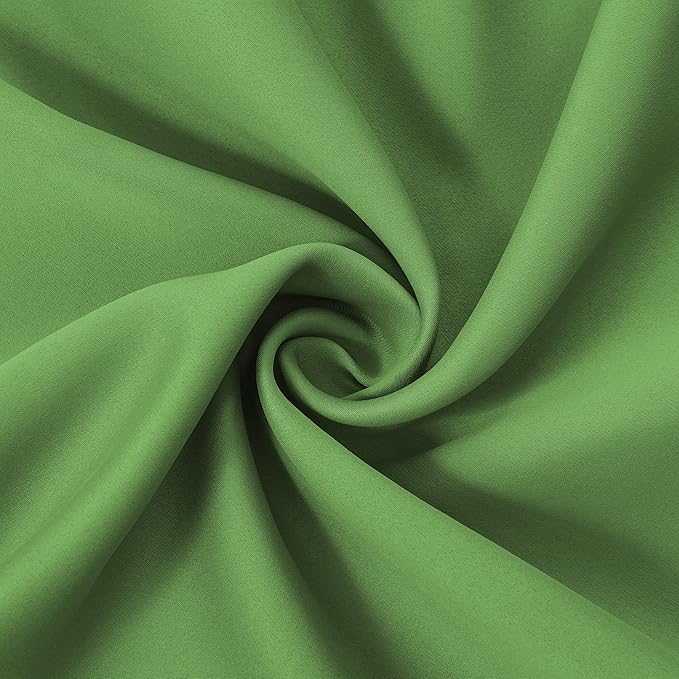 LEMOMO Light Green Thermal Blackout Curtains/52 x 108 Inch/Set of 2 Panels Room Darkening Curtains for Bedroom