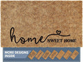 Barnyard Designs Doormat Welcome Mat for Outdoors, Large Front Door Entrance Mat, Brown (Home Sweet Home Script, 30x17)