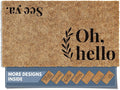 Barnyard Designs Doormat Welcome Mat for Outdoors, Large Front Door Entrance Mat, 30x17, Brown (Oh Hello)
