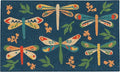 Now Designs Dragonfly Natural Coconut Fiber Printed Doormat Vinyl Backed, 18 x 30 in