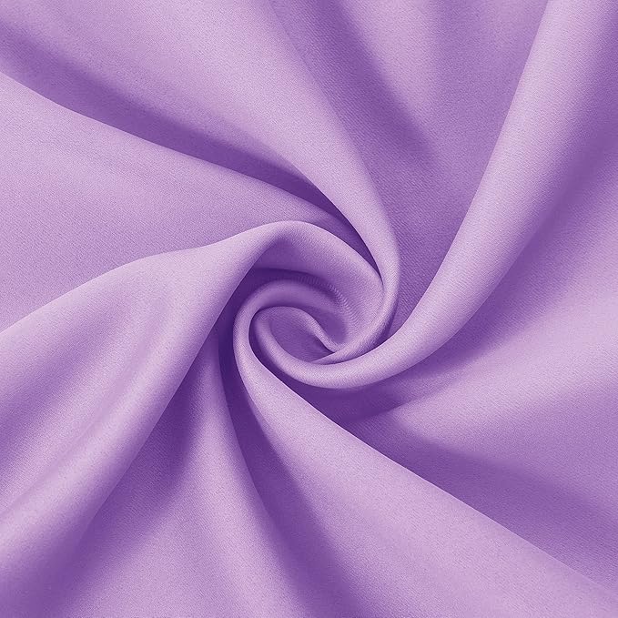 LEMOMO Lavender Blackout Curtains 52 x 63 Inch Length/Set of 2 Curtain Panels/Thermal Insulated Room Darkening Blackout Curtains for Bedroom