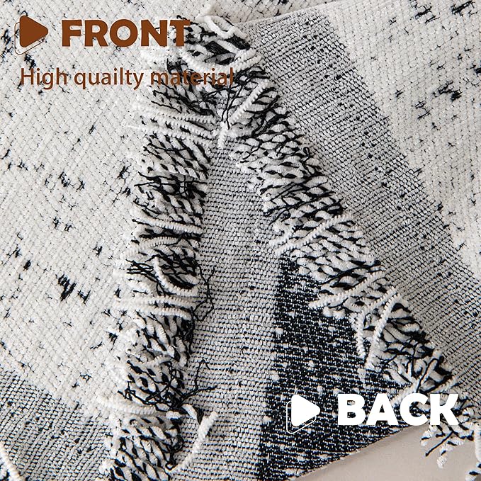 Couch Cover for Dogs, Boho Sofa Covers for 3 Cushion Couch, Chenille Slipcover for Pets Washable, L-Shape Sectional Couch Loveseat Cover Soft Throw Blankets with Tassels(91x134,Speckled Grey)